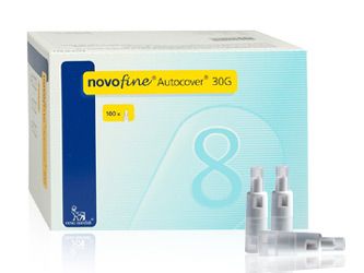 Novofine autocover agujas 30g 8mm 100 uds