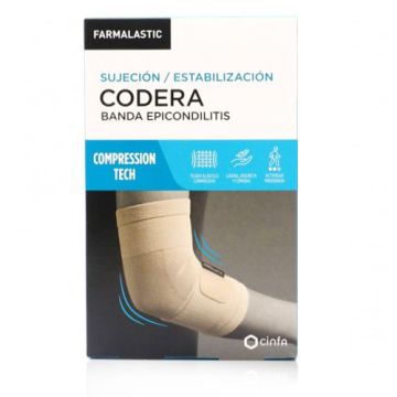Farmalastic Codera Banda Epicondilitis Compresion Tech T-G Farmalastic Codera Banda Epicondilitis Compresion Tech T-G