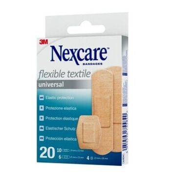 Nexcare Tiras Protectoras Tela Elastica 20 Uds