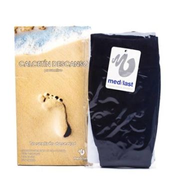 Medilast Calcetin Descanso Negro T- Egde