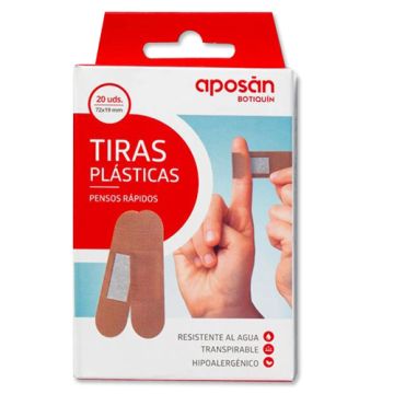 Aposan Botiquin Tiras Plasticas 72x19mm 20Uds