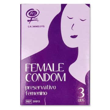 Preservativo Femenino de Nitrilo The Female Condom 3Uds