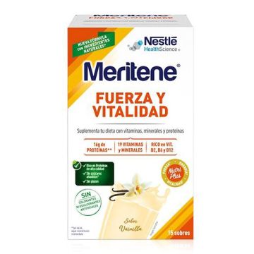 Meritene Fuerza y Vitalidad Vainilla 15 Sobres Meritene Fuerza y Vitalidad Vainilla 15 Sobres
