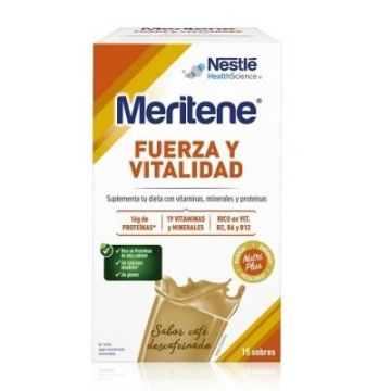 Meritene Fuerza y Vitalidad Cafe Descafeinado 15 Sobres Meritene Fuerza y Vitalidad Cafe Descafeinado 15 Sobres
