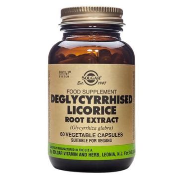 Solgar Regaliz Desglicirrizado Raiz 60Caps Vegetales
