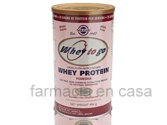 Solgar Whey to go proteína suero polvo (fresa) 454 grs Solgar Whey to go proteína suero polvo (fresa) 454 grs