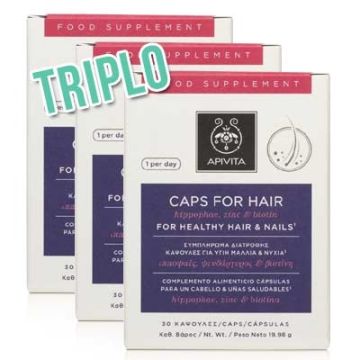 Apivita Anticaida Cabello y Uñas Saludables Triplo 3x30 Capsulas Apivita Anticaida Cabello y Uñas Saludables Triplo 3x30 Capsulas