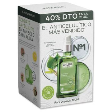 Weleda Aceite de Abedul Anticelulitico Spray Duplo 2x100ml + Celulicup
