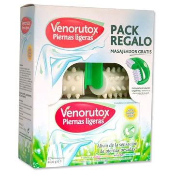 Venorutox Piernas ligeras 20 Sobres + Masajeador Venorutox Piernas ligeras 20 Sobres + Masajeador