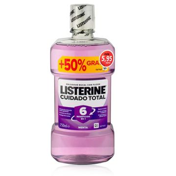 Listerine Cuidado Total Enjuague Bucal con Fluor 750ml