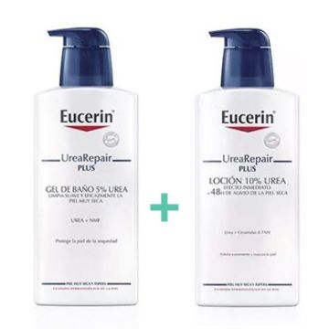 Eucerin Urea Repair Plus Gel Baño P/Muy Seca 400ml + Locion 400ml