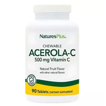 Natures Plus Acerola-C 500mg Vitamina C 90Comp. Masticables Natures Plus Acerola-C 500mg Vitamina C 90Comp. Masticables