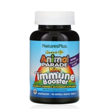 Natures Plus Animal Parade Kids Immune Booster 90 Comprimidos Natures Plus Animal Parade Kids Immune Booster 90 Comprimidos