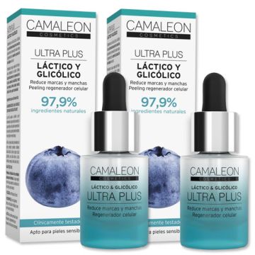 Camaleon Ultra Plus Serum Lactico y Glicolico Duplo 2x15ml