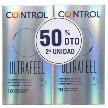 Control Preservativos Ultrafeel Duplo 2x10Uds