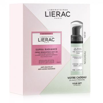 Lierac Supra Radiance Crema Renovadora Antiox 50ml + Espuma 50ml Lierac Supra Radiance Crema Renovadora Antiox 50ml + Espuma 50ml