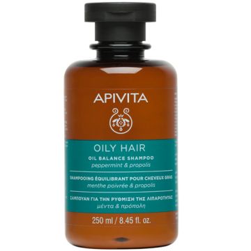Apivita Champu Equilibrante Cabello Graso Menta-Propoleo 250ml