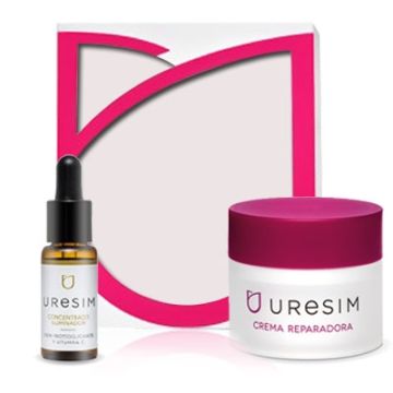 Uresim crema reparadora p/seca 50ml + Concentrado iluminador 20ml Uresim crema reparadora p/seca 50ml + Concentrado iluminador 20ml