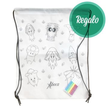 Aboca - Mochila Infantil para Colorear -Regalo- Aboca - Mochila Infantil para Colorear -Regalo-