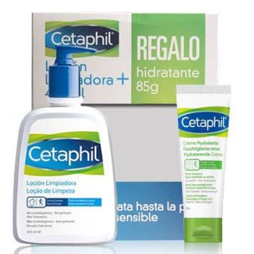 Cetaphil Locion Limpiadora 473ml + Crema Hidratante 85gr Cetaphil Locion Limpiadora 473ml + Crema Hidratante 85gr