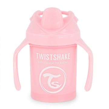 Twistshake Taza con Boquilla Antigoteo Rosa 4m+ 230ml