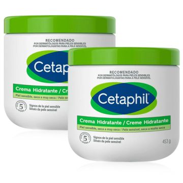Cetaphil Crema Hidratante Piel Sensible-Seca Duplo 2x453gr Cetaphil Crema Hidratante Piel Sensible-Seca Duplo 2x453gr