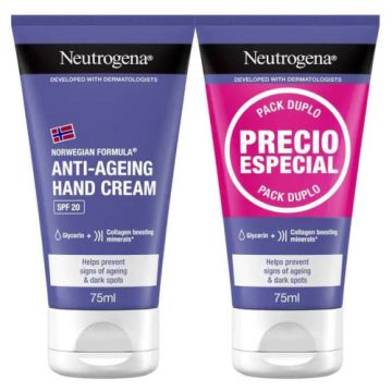 Neutrogena Crema de Manos Antiedad Spf20 Duplo 2x75ml