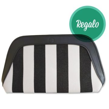 Be+ - Neceser Rayas Blanco y Negro -Regalo- Be+ - Neceser Rayas Blanco y Negro -Regalo-