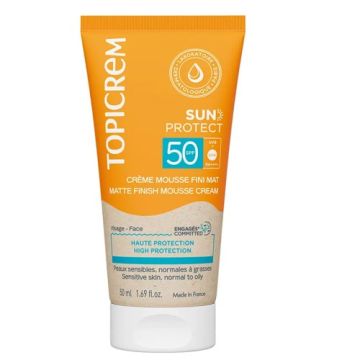 Topicrem Sun Protect Mousse-Crema Acabado Mate Spf50 50ml Topicrem Sun Protect Mousse-Crema Acabado Mate Spf50 50ml