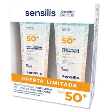Sensilis Fotoprotector Gel Crema Toque Seco Spf50+ Duplo 2x250ml