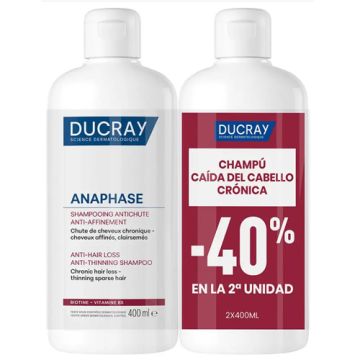 Ducray Anaphase Champu Anticaida Antiafinamiento Duplo 2x400ml