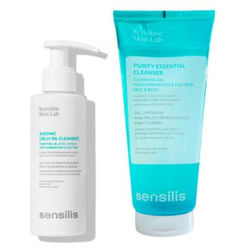 Sensilis Succinic Aceite Limpiador 150ml + Gel Purificador 250ml Sensilis Succinic Aceite Limpiador 150ml + Gel Purificador 250ml