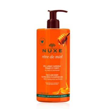 Nuxe Reve de Miel Gel Limpiador Cara y Cuerpo 750ml Nuxe Reve de Miel Gel Limpiador Cara y Cuerpo 750ml