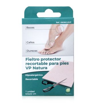 Vp Natura Fieltro Protector Recortable Pies 6,5x22cm 1 Ud Vp Natura Fieltro Protector Recortable Pies 6,5x22cm 1 Ud
