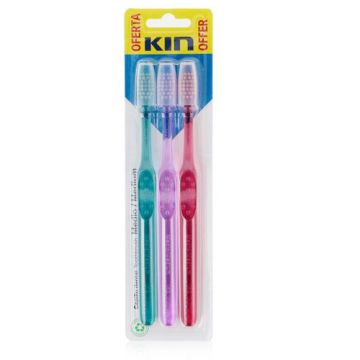 Kin Cepillo Dental Medio 3Uds
