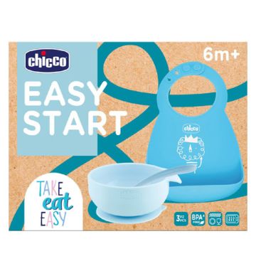 Chicco Easy Start Vajilla Azul 3 Piezas 6m+