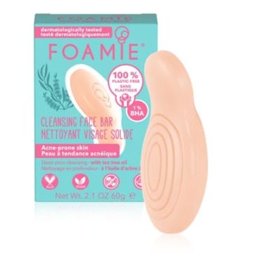 Foamie Limpiador Facial Solido Arbol de Te Piel Acneica 60g