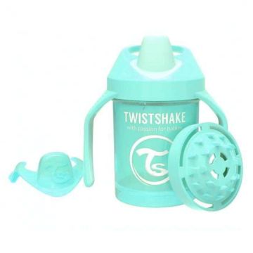 Twistshake Taza con Boquilla Antigoteo Turquesa 4m+ 230ml