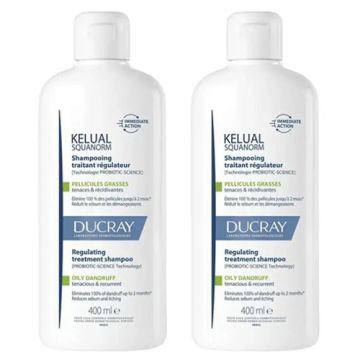 Ducray Kelual Squanorm Champu Caspa Grasa Duplo 2x400ml