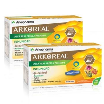 Arkoreal Jalea Real Fresca Premium Inmunidad Duplo 2x20 Ampollas Arkoreal Jalea Real Fresca Premium Inmunidad Duplo 2x20 Ampollas