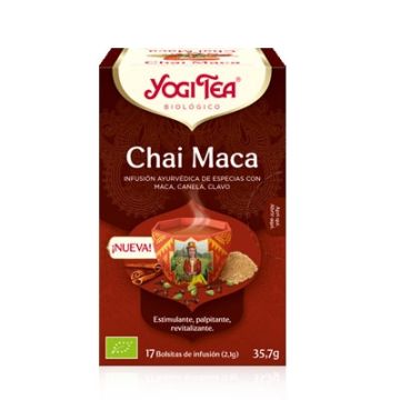 Yogi Tea Chai Maca Infusion Maca Canela y Clavo 17 Uds