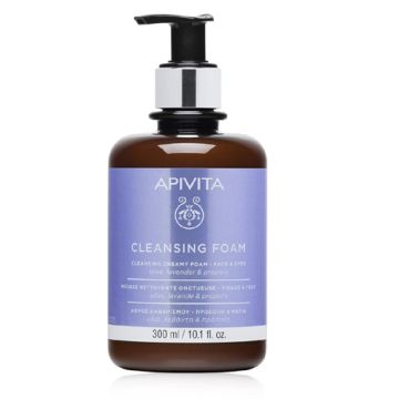 Apivita Cleansing Crema-Espuma Limpiadora Cara y Ojos 300ml