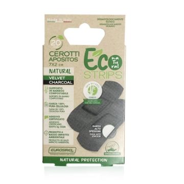 Eurosirel Eco Strips Natural Apositos Bambu Negro 7x2cm 20 Uds