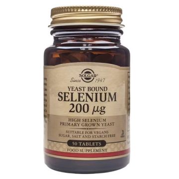 Solgar Selenio en Levadura 200mcg 50Comp