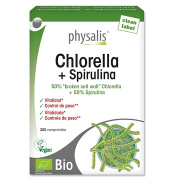 Physalis Chlorella + Spirulina 200Comp
