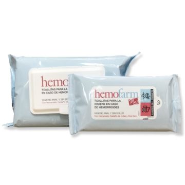 Hemofarm Plus Toallitas con Tapa 60+20 Uds