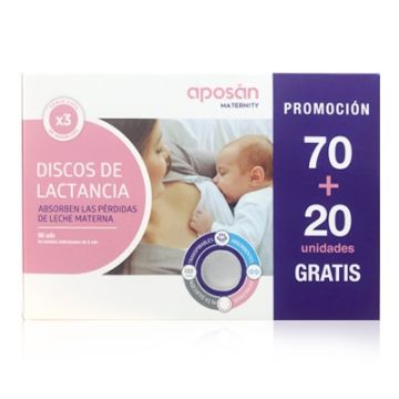 Aposan Maternity Discos de Lactancia 90 Uds Aposan Maternity Discos de Lactancia 90 Uds