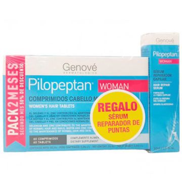 Pilopeptan Woman 60Comp + Serum Reparador 30ml