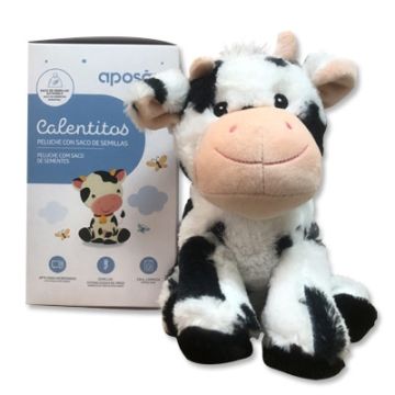 Aposan Calentitos Peluche Vaca con Saco de Semillas