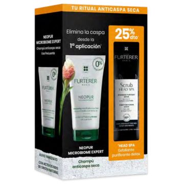 Rene Furterer Neopur Champu Anticaspa Seca 150ml + Scrub 150ml